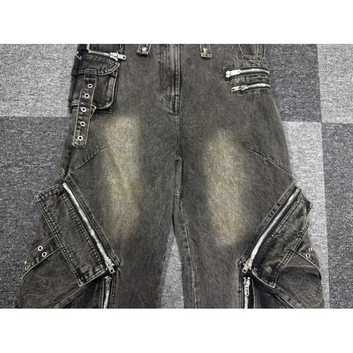 NO/FAITH STUDIOS - Heavy Denim Cargo - Washed Green