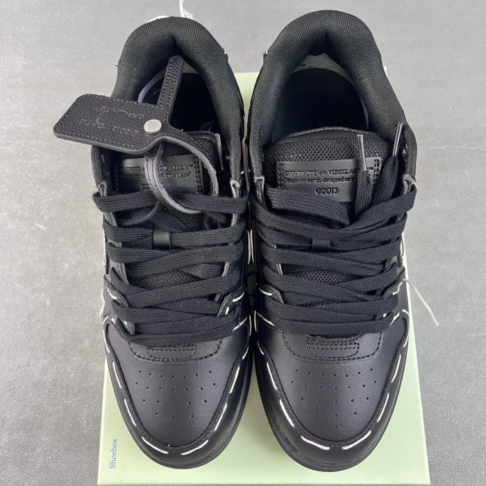 OFF-WHITE Out Of Office Sartorial Stitching Black Low Tops Sneakers