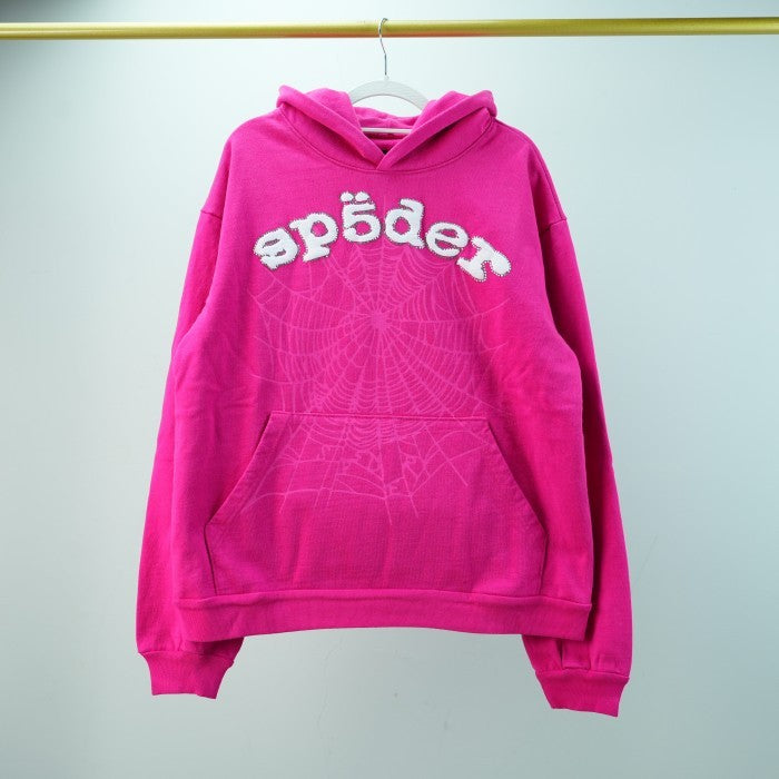 Sp5der Pink OG Web V2 Legacy Hoodie