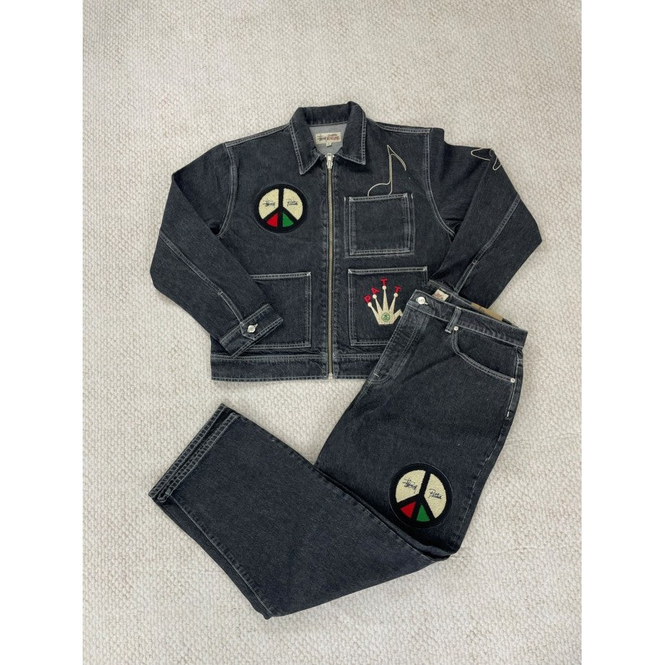Stussy x Patta Zip Work Jacket & Pants - Black