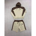 Syna World Pipe Hoodie and Short Set - Beige/Brown