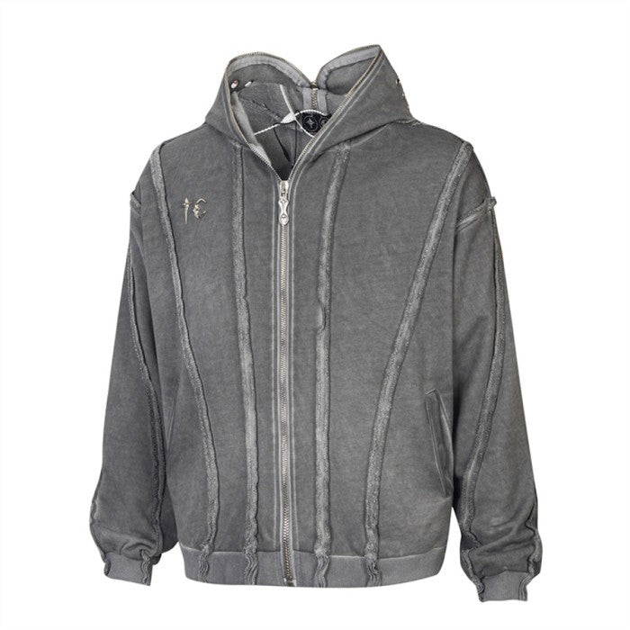 Thug Club Gladiator Zip-up Hoodie [Black/Grey/White]