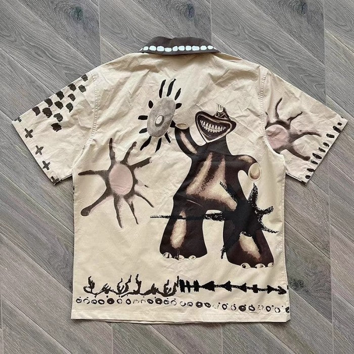 Travis Scott Painter's Button Up Shirt - Tan - SS22