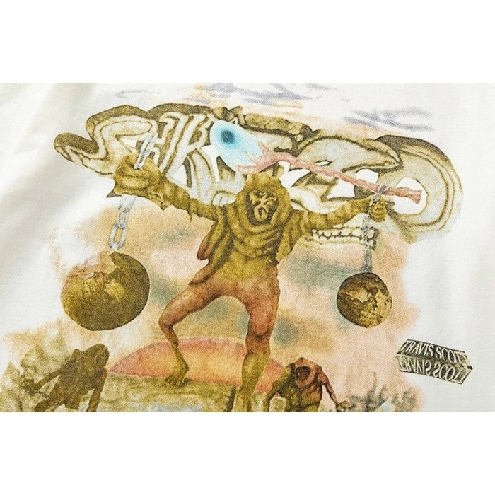 Travis Scott Utopia Tour Skitzo Circus Maximus Tee 'White'