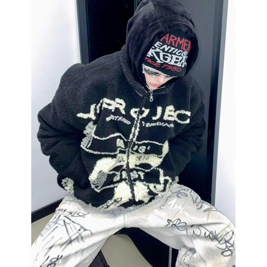 Y/Project - Black Paris' Best Jacquard Fleece Jacket