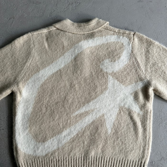 Corteiz Mohair Fuzzy Collar Sweater 'Cream'