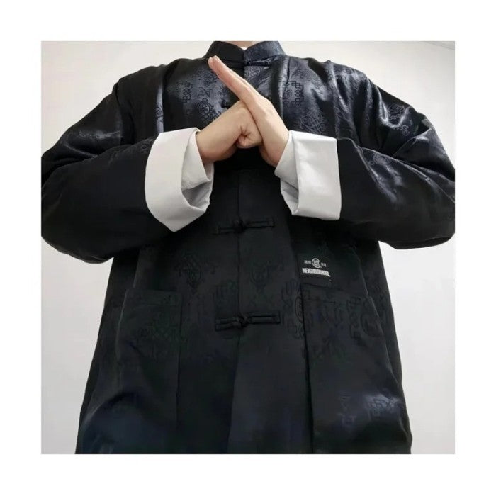 Clot × Neighborhood 20th Anniversary Silk Long Sleeve Shirt