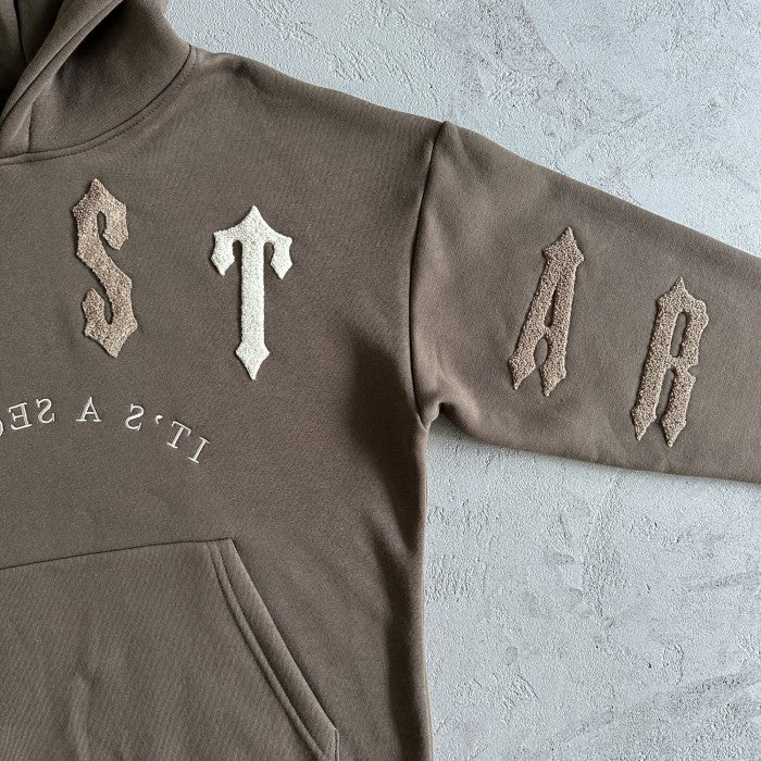 Trapstar Irongate Arch chenille 2.0 Tracksuit - Hoodie & Pants Set - Dark Brown