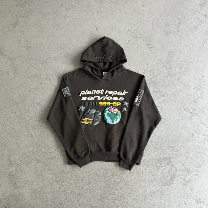 Broken Planet Repair Services Hoodie - Soot Black