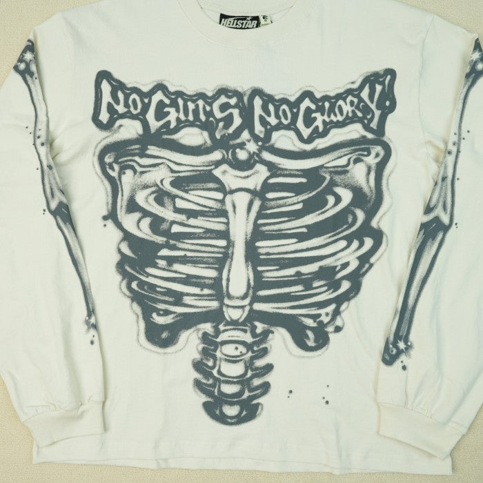 Hellstar Airbrushed Bones Long Sleeve T-shirt - Black