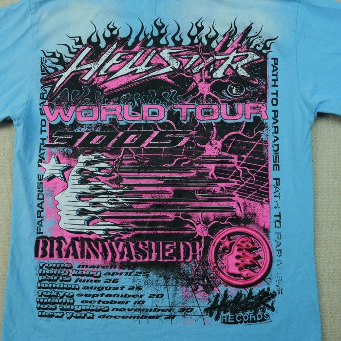 Hellstar Neuron Tour T-Shirt - Light Blue