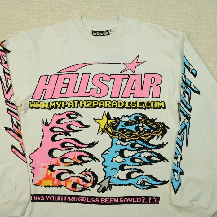 Hellstar Pixel Long Sleeve T-shirt - White