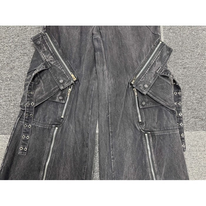 NO/FAITH STUDIOS - Heavy Denim Cargo - Washed Black