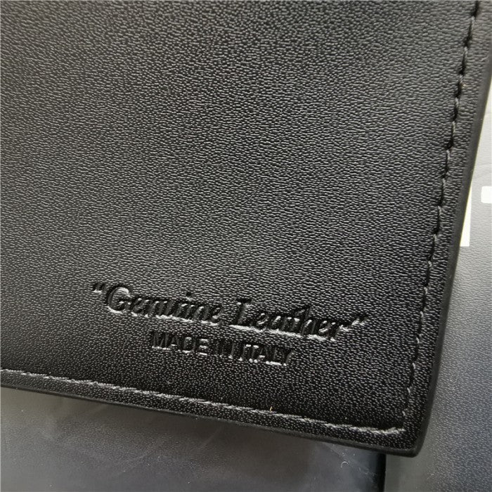 Off-White - "BI-FOLD" Black White Quote Bifold Wallet