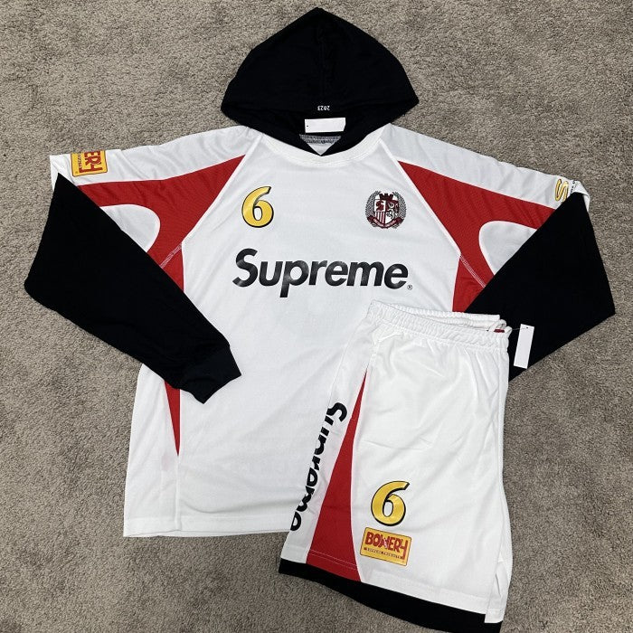 Supreme Hooded Soccer Jersey & Short - White