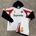 Supreme Hooded Soccer Jersey & Short - White