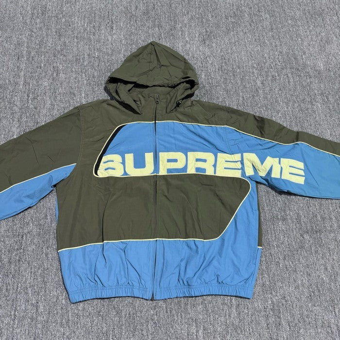 Supreme S Paneled Tracksuit - Jacket & Pants - Olive