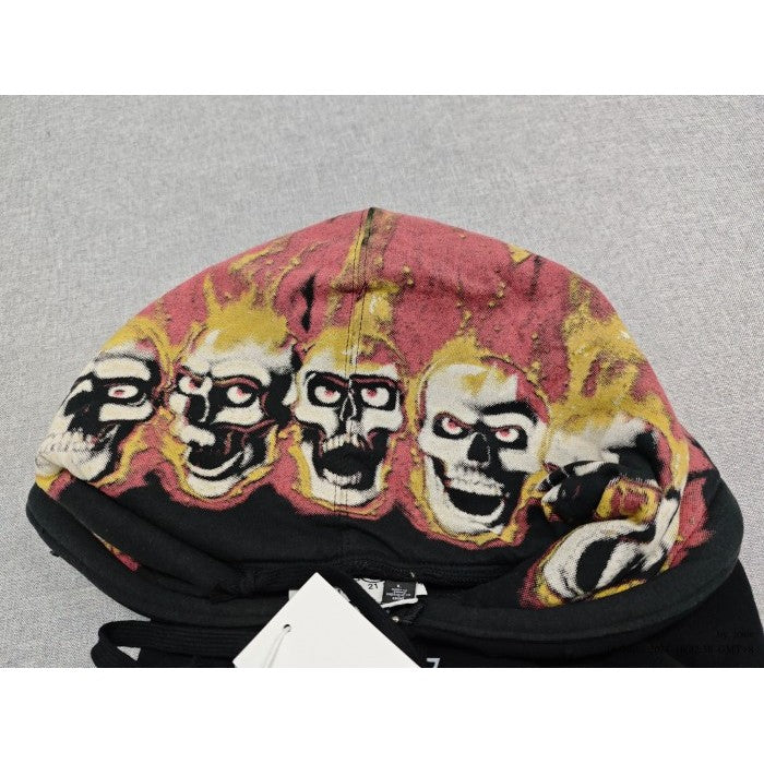 Supreme x MM6 Maison Margiela Skulls Zip Up Hoodie Sweatshirt - Black