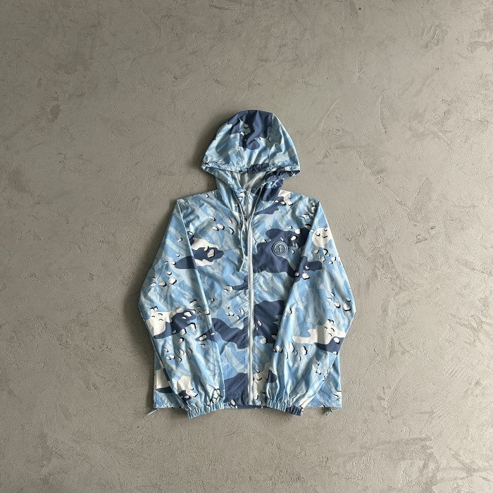 Trapstar Decoded Windbreaker Jacket - Ice Blue Camo