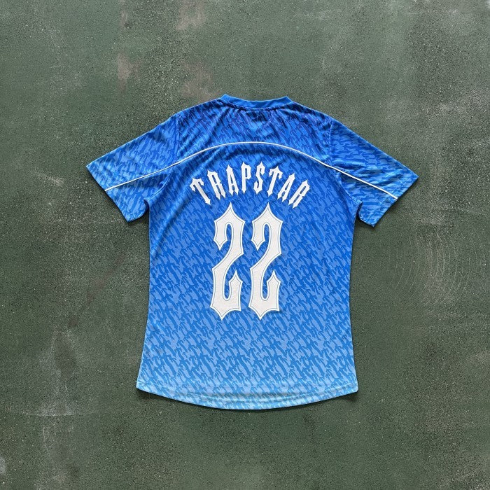 Trapstar Football Jersey - Monogram Gradient Blue