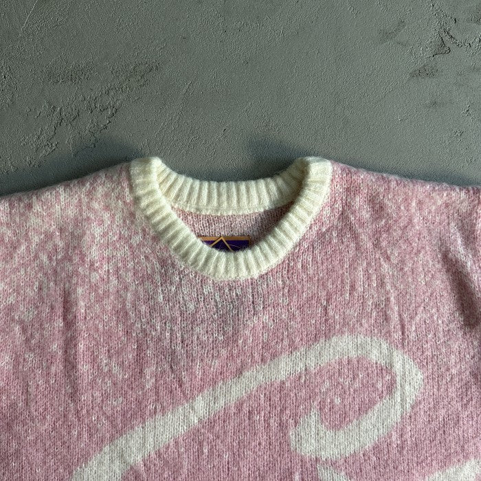 Corteiz C Star Mohair Knit Sweater - Pink