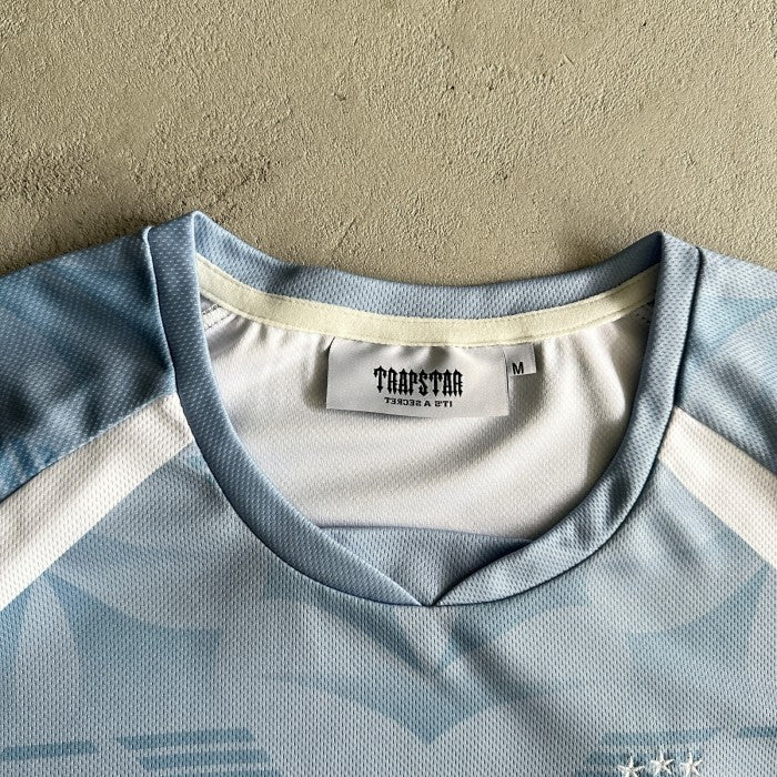 Trapstar London Irongate Football Jersey - Grey/Blue