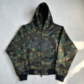 Broken Planet Camo Planet Zip-Up Hoodie - Camo Green