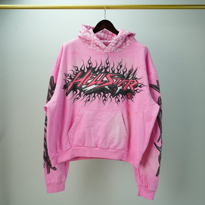 Hellstar Brainwashed With Brain Hoodie 'Pink'