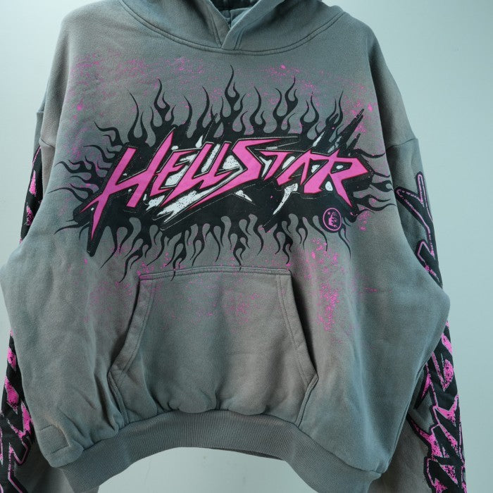 Hellstar Future Flame Hoodie - Grey