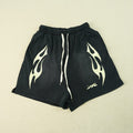 Hellstar Sports Flame Shorts - Black