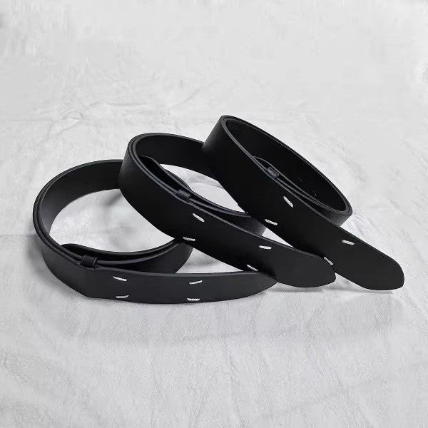 Maison Margiela grained four-stitch belt