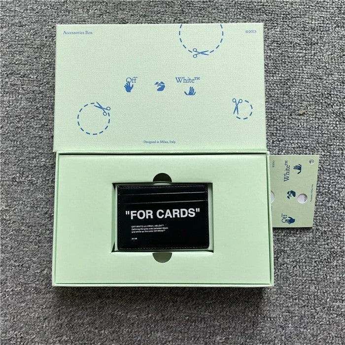 Off-White - 'For Cards' Card Holder/ Case/ Wallet (2 Slot)