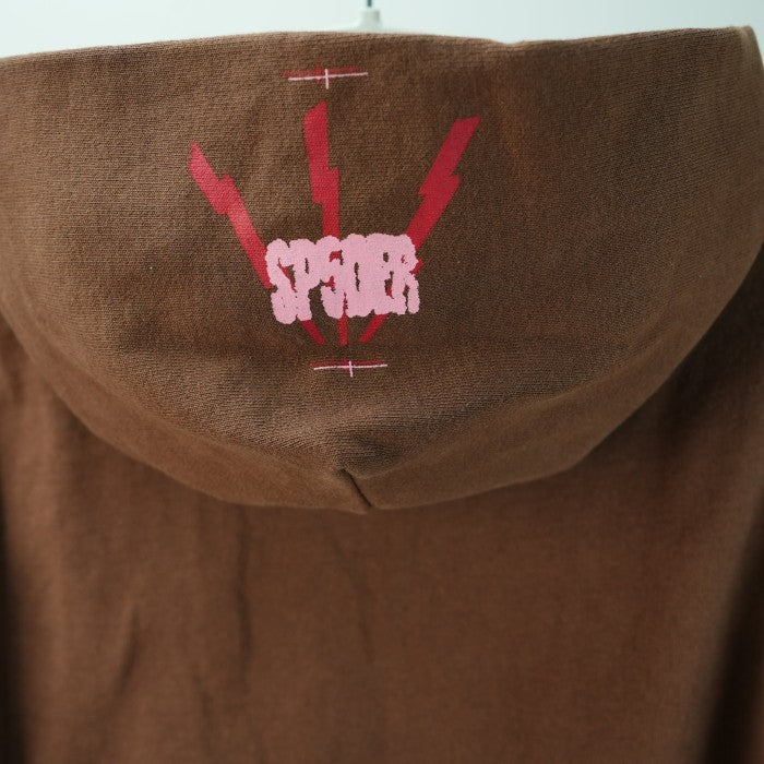 Sp5der Angel Number Hoodie 'Brown'