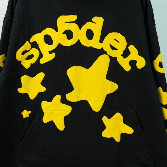 Sp5der Beluga Hoodie - Onyx/Yellow