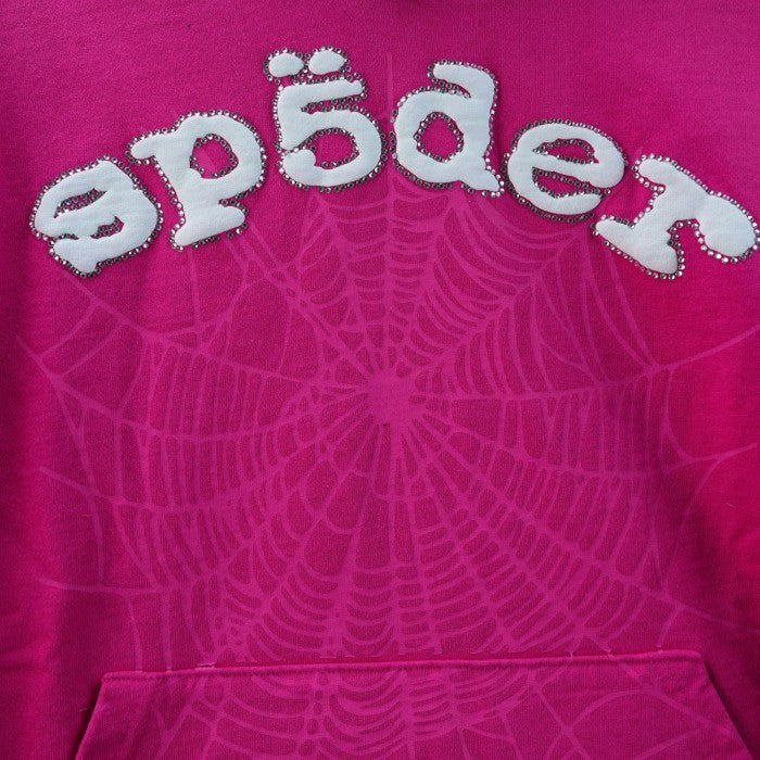 Sp5der Pink OG Web V2 Legacy Hoodie