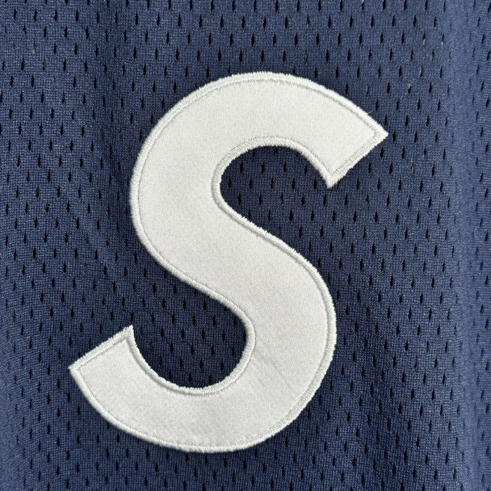 Supreme S Logo Baseball Henley - Navy
