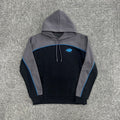 Syna World Pipe Hoodie and Short Set - Black/Grey/Blue