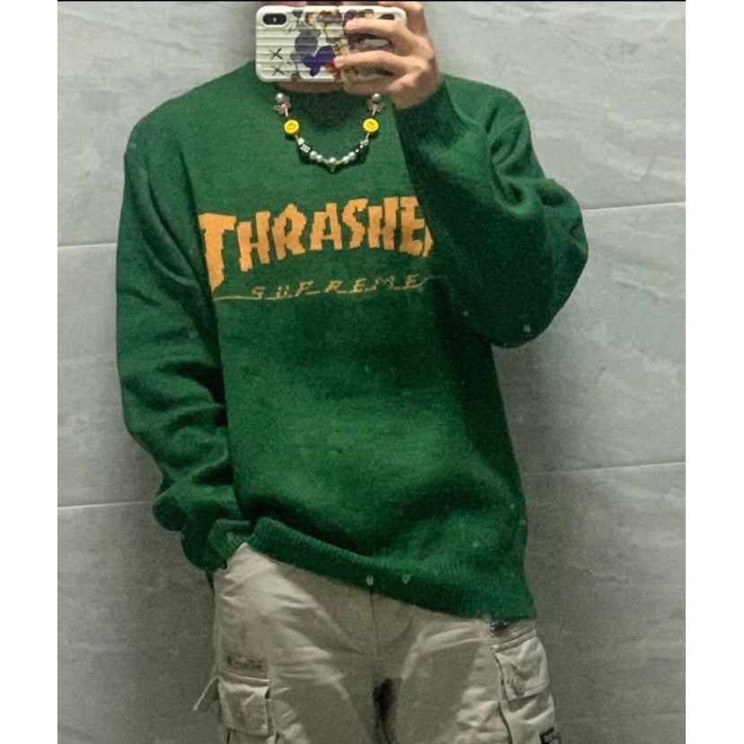Thrasher x Supreme Sweater (FW21) - Green