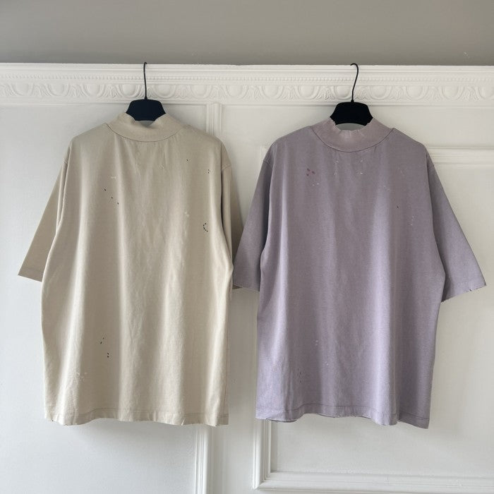 Maison Margiela Mock Neck Hand-Written Logo T-Shirt