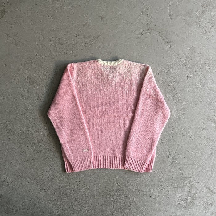 Corteiz C Star Mohair Knit Sweater - Pink