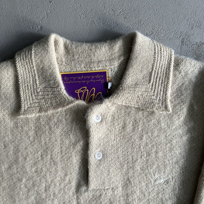 Corteiz Mohair Fuzzy Collar Sweater 'Cream'