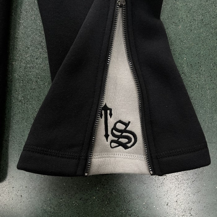 Trapstar Script Zip Through Hoodie Tracksuit - Black/Washed
