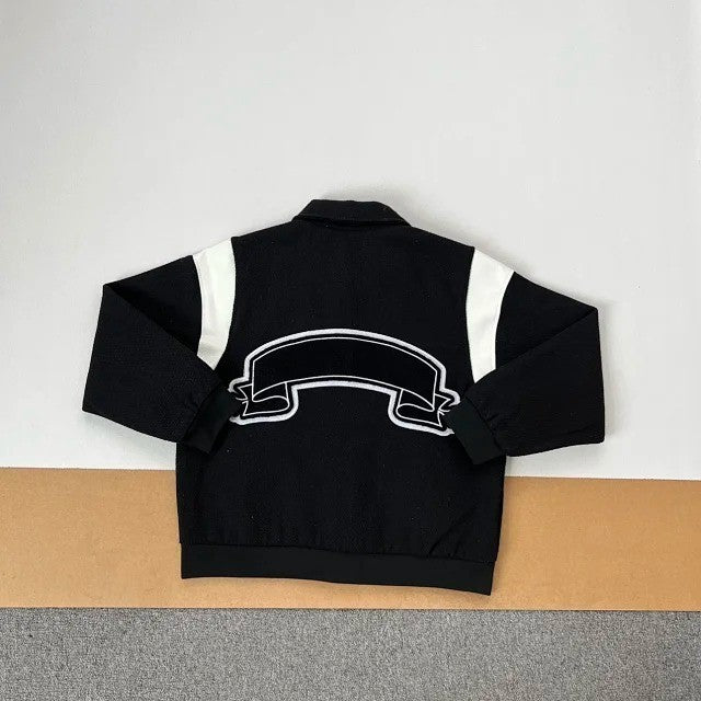 ASKYURSELF Banned Black Varsity Jacket