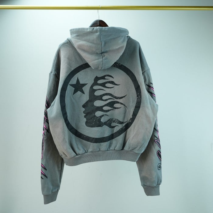 Hellstar Future Flame Hoodie - Grey