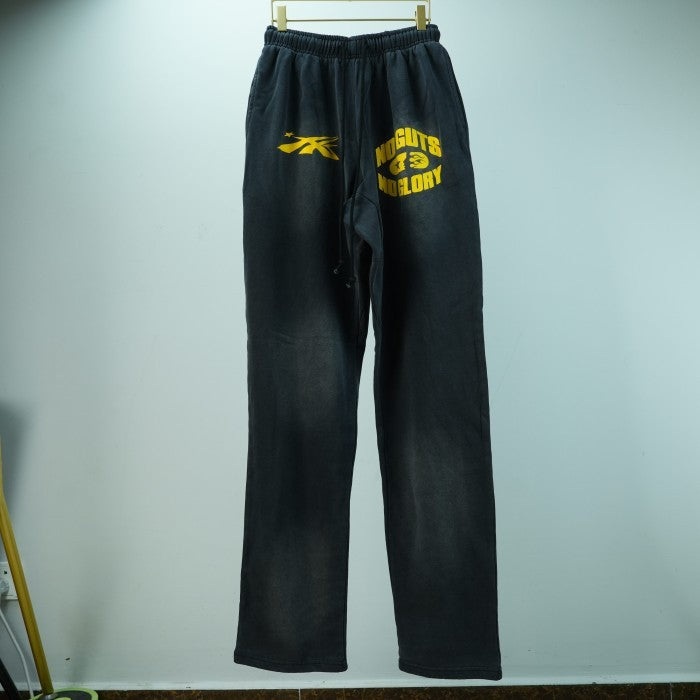 Hellstar No Guts No Glory Flare Bottom Sweatpants - Midnight Dye Black