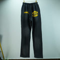 Hellstar No Guts No Glory Flare Bottom Sweatpants - Midnight Dye Black