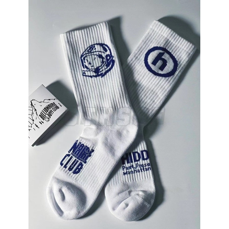 Hidden NY x Billionaire Boys Club Socks White/Blue - FW20