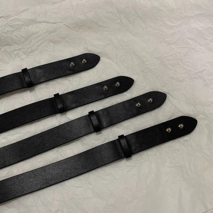 Maison Margiela grained four-stitch belt