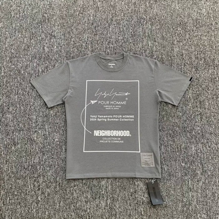 NEIGHBORHOOD x Yohji Yamamoto Print Short Sleeve T-Shirt