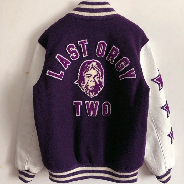 NOWHERE - JONIO (Undercover) x NIGO (BAPE) - Last Orgy Two Purple Varsity Jacket F&F